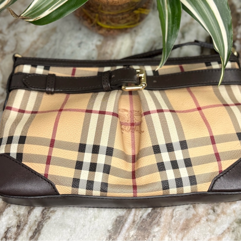 Burberry Beige and Brown Plaid crossbody